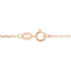 Chaîne Igoa Maille Forçat Diamantee Or Rose