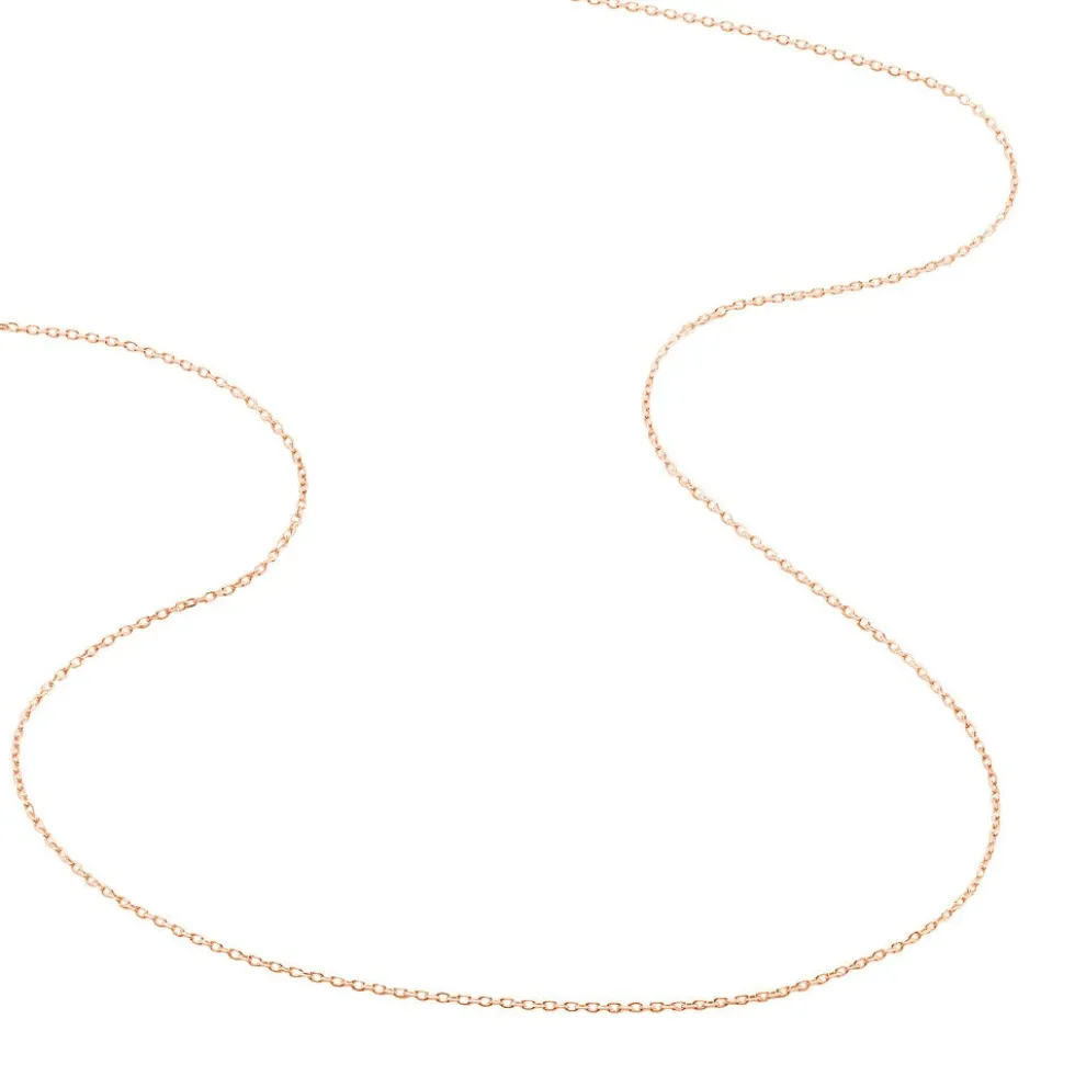 Chaîne Igoa Maille Forçat Diamantee Or Rose