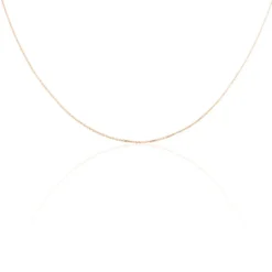 Chaîne Igoa Maille Forçat Diamantee Or Rose