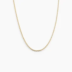 Chaîne Igoa Maille Forçat Diamantee Or Jaune