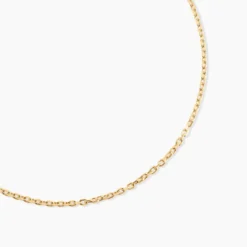 Chaîne Igoa Maille Forçat Diamantee Or Jaune