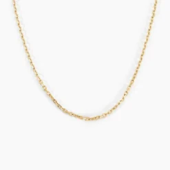Chaîne Igoa Maille Forçat Diamantee Or Jaune