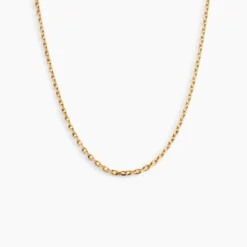 Chaîne Igoa Maille Forçat Diamantee Or Jaune