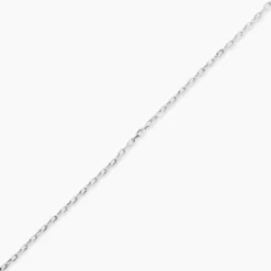 Chaîne Igoa Maille Forçat Diamantee Or Blanc