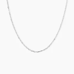 Chaîne Igoa Maille Forçat Diamantee Or Blanc