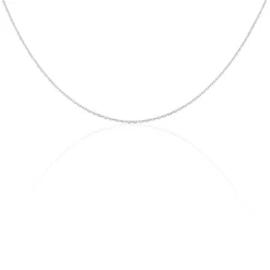 Chaîne Igoa Maille Forçat Diamantee Or Blanc
