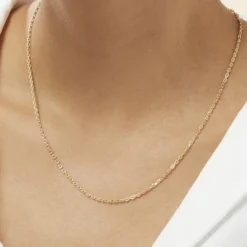 Chaîne Igoa Maille Forçat Diamantee Or Jaune