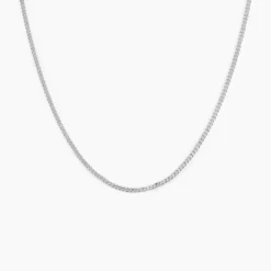 Chaîne Imad Maille Gourmette Or Blanc