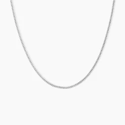 Chaîne Imad Maille Gourmette Or Blanc
