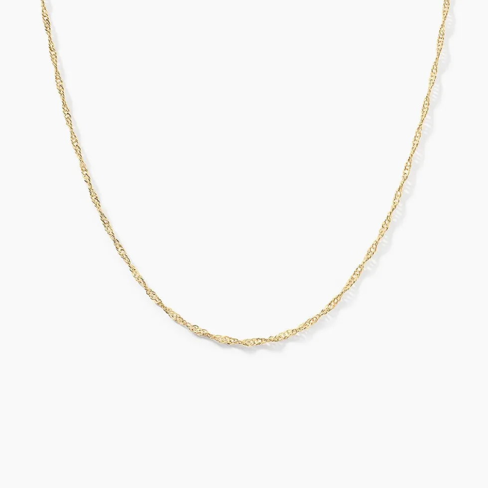 Chaîne Imanie Maille Singapour Or Jaune