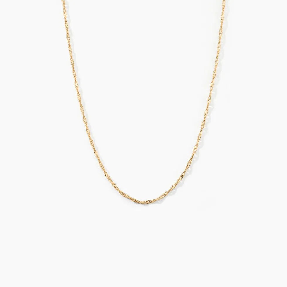 Chaîne Imanie Maille Singapour Or Jaune