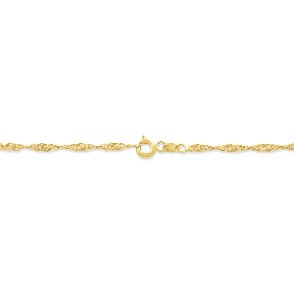 Chaîne Imanie Maille Singapour Or Jaune