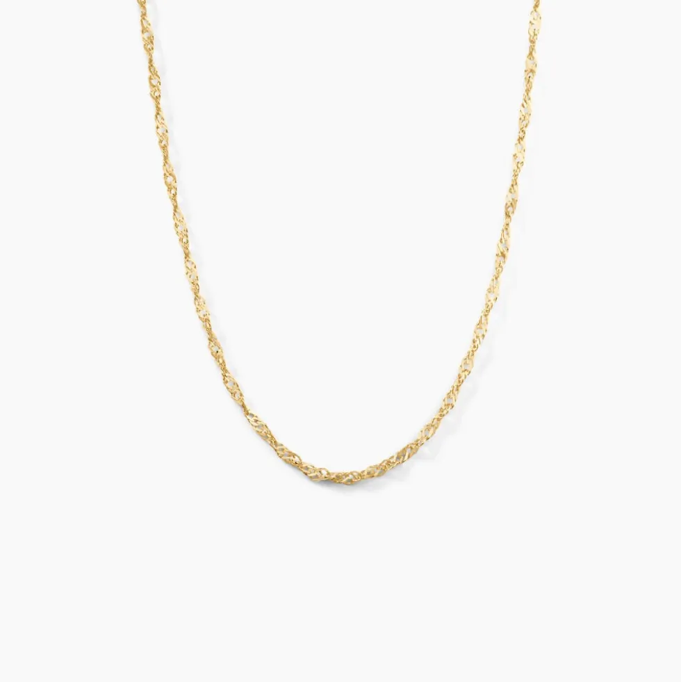 Chaîne Imanie Maille Singapour Or Jaune