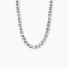 Chaîne Piato Marine Argent Blanc