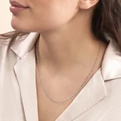Chaîne Shanone Argent Blanc