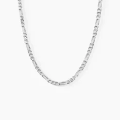 Chaîne Vivian Maille Alternee 1/3 Argent Blanc