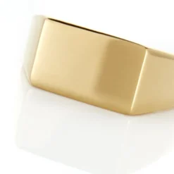 Chevalière Acier Doré Luciano
