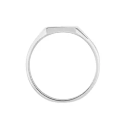 Chevalière Daniel Argent Blanc