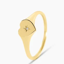 Chevalière Dulcibella Or Jaune Diamant