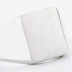 Chevalière Gaspare Argent Blanc