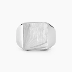 Chevalière Henry Argent Blanc