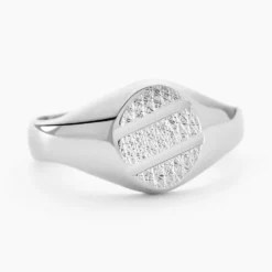 Chevalière Kety Argent Blanc