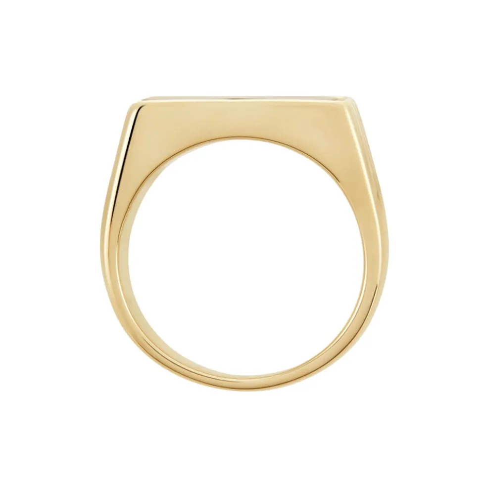 Chevalière Plaqué Hadrien Onyx