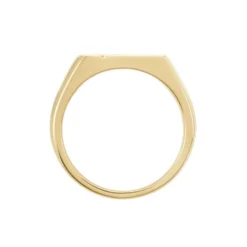 Chevalière Plaqué Or Jaune Gyorgy Oxyde De Zirconium