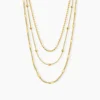 Collier Abigayle Acier Doré