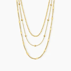 Collier Abigayle Acier Doré