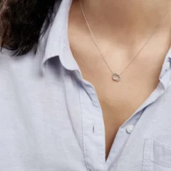 Collier Absolu Or Blanc Diamant