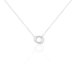 Collier Absolu Or Blanc Diamant