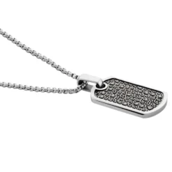 Collier Acier Blanc Sonad Oxydes De Zirconium