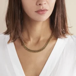 Collier Acier Doré Jonie