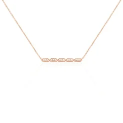 Collier Adali Argent Rose Oxyde De Zirconium