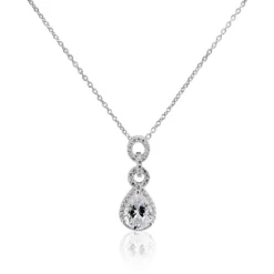 Collier Adelma Argent Blanc Oxyde De Zirconium