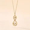 Collier Ademar Or Jaune Oxyde De Zirconium