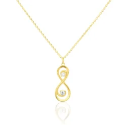 Collier Ademar Or Jaune Oxyde De Zirconium