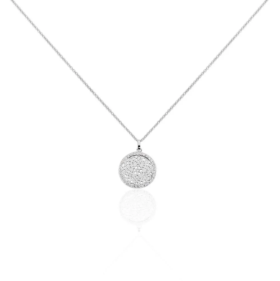 Collier Agnete Argent Blanc Oxyde De Zirconium
