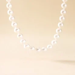Collier Aicha Or Jaune Perle De Culture D'akoya