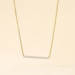 Collier Alayna Or Jaune Diamant