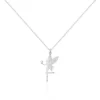 Collier Alberte Argent Blanc Oxyde De Zirconium
