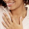 Collier Alexandra Plaqué Or Jaune Oxyde De Zirconium