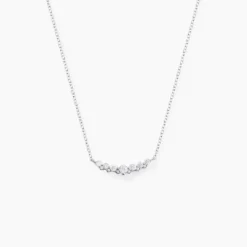 Collier Aliah Argent Blanc Oxyde De Zirconium