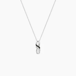Collier Aline Or Blanc Diamant
