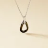 Collier Amaris Argent Blanc Céramique Et Oxyde De Zirconium