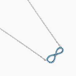 Collier Amita Argent Blanc Oxyde De Zirconium