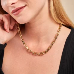 Collier Anadia Acier Jaune