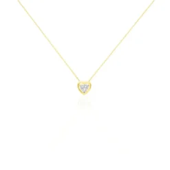 Collier Anastasy Or Jaune Oxyde De Zirconium