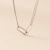 Collier Andrea Argent Blanc